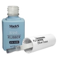 Rubber Base - MACKS - Shimmer White 2  -12ml